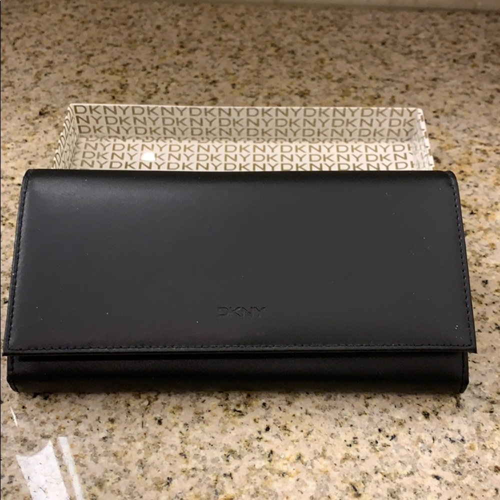 Black DNKY Leather Wallet